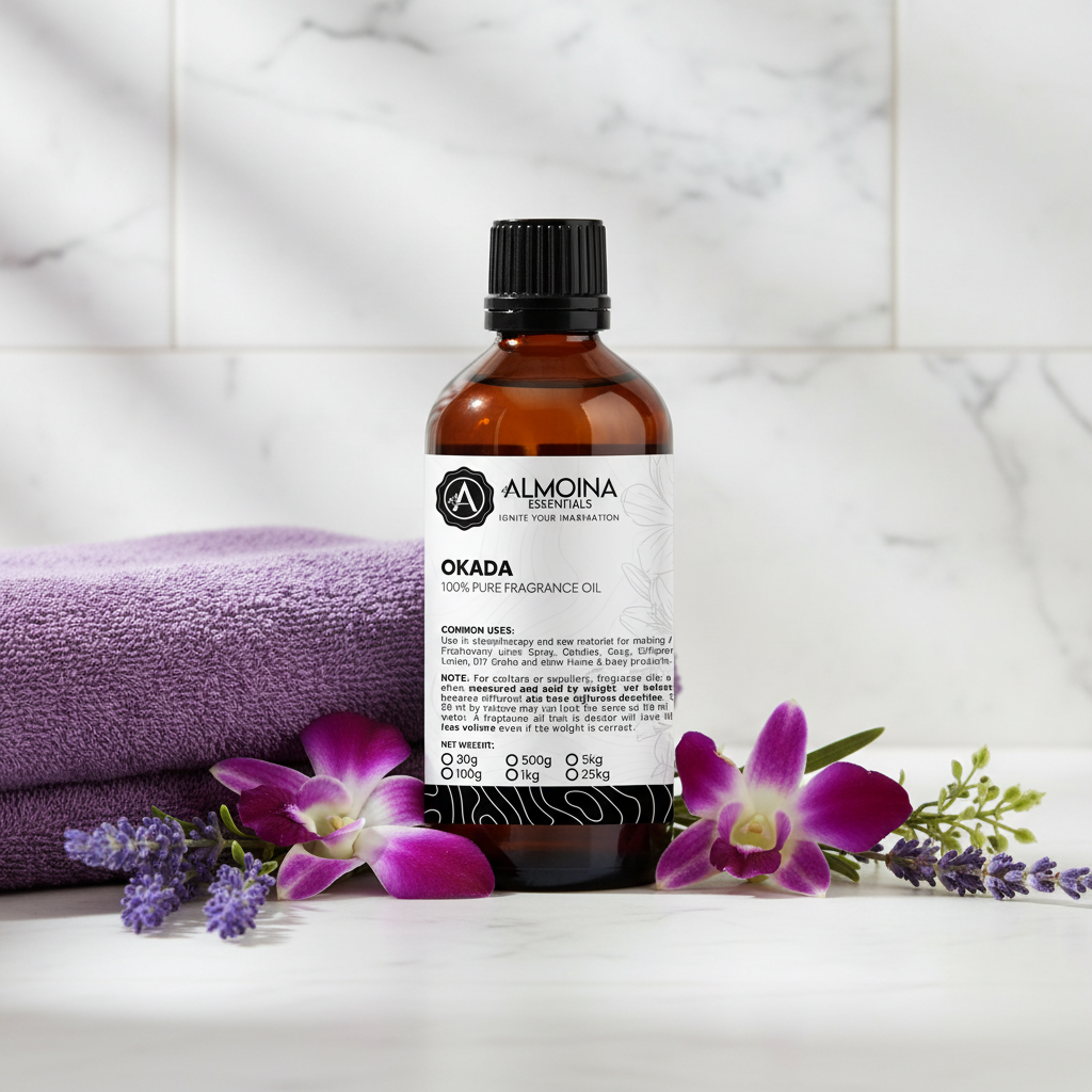 Okada Fragrance Oil - Spa Setting with Purple Towel